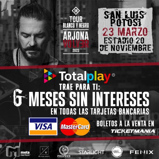 concierto Ricardo Arjona SLP