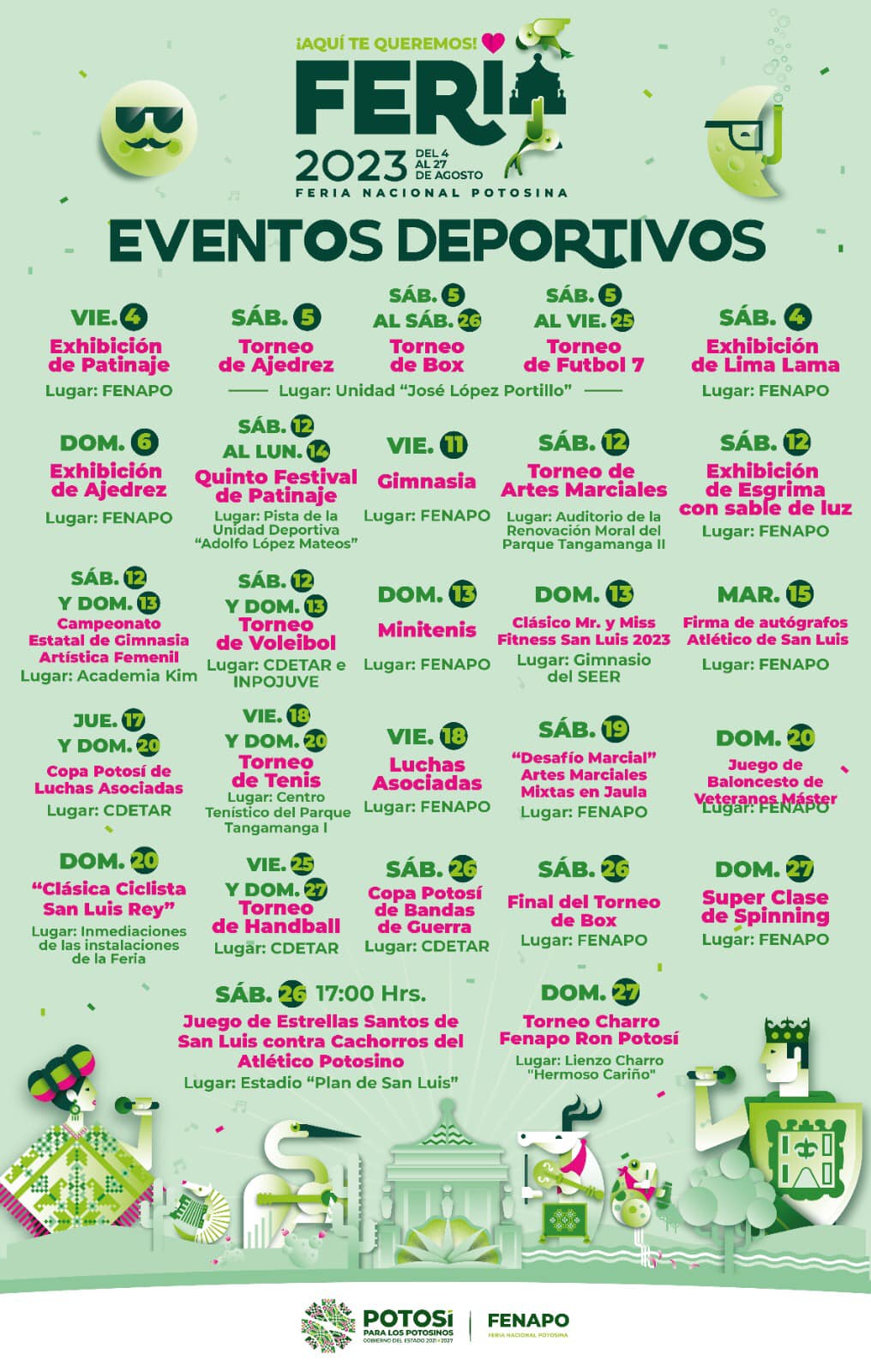 eventos deportivos fenapo2023