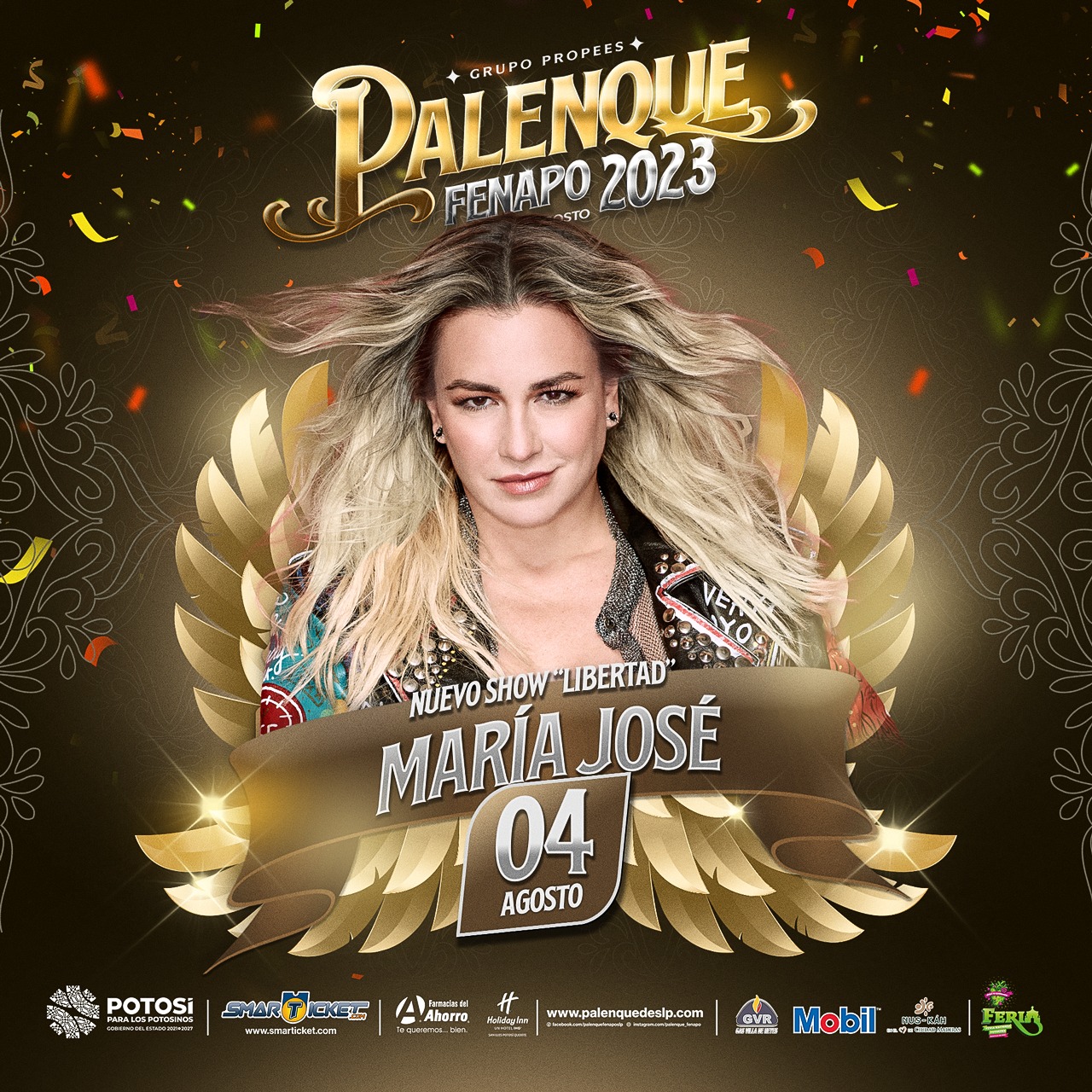 boletos maria jose palenque fenapo 2023