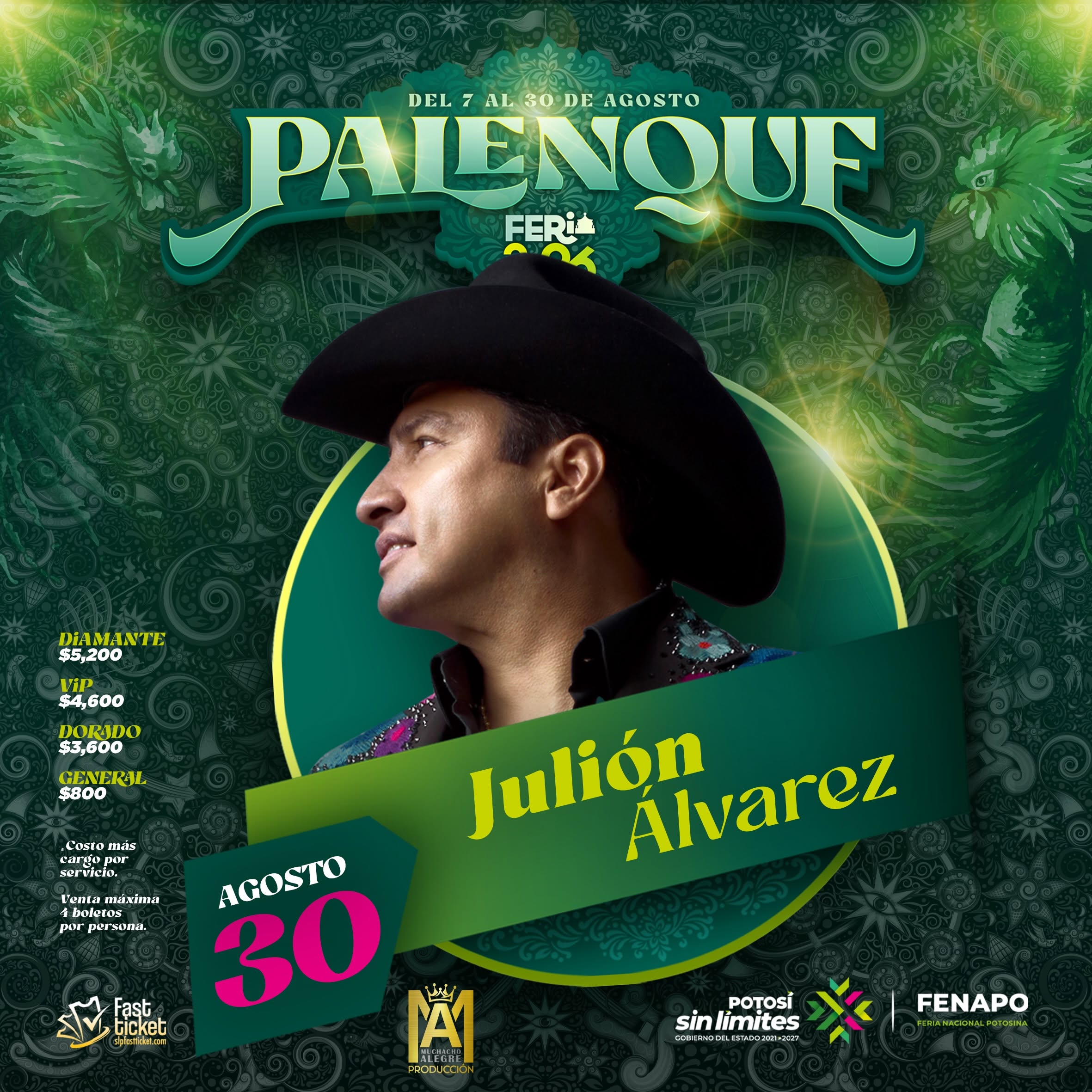 julión álvarez palenque fenapo 2026