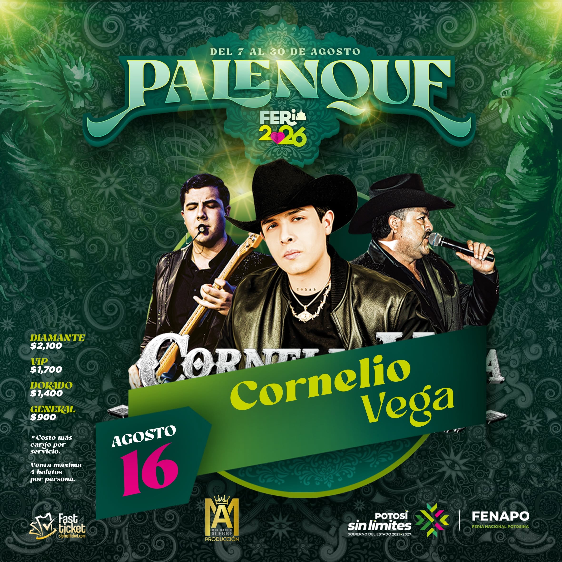 cornelio vega palenque fenapo 2026