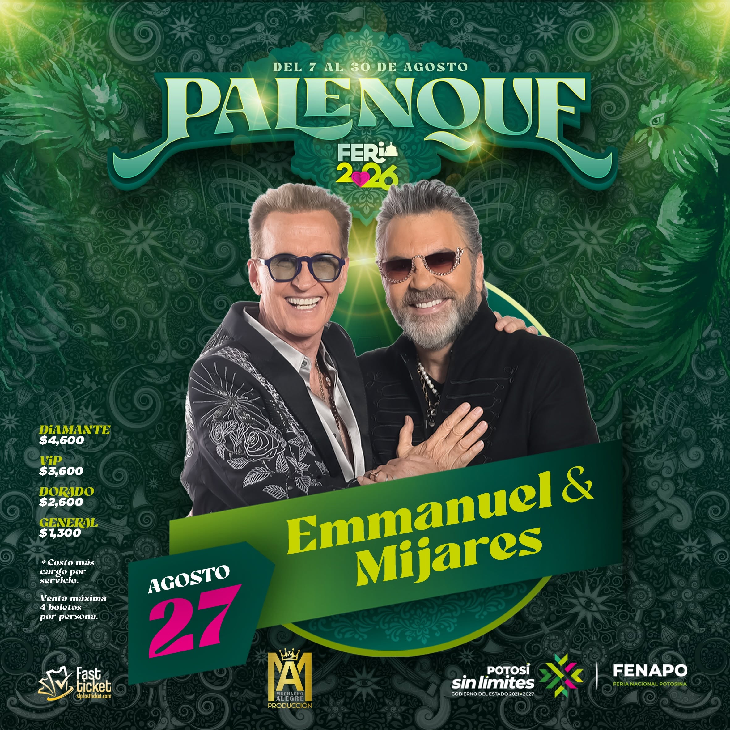 emmanuel y mijares palenque fenapo 2026