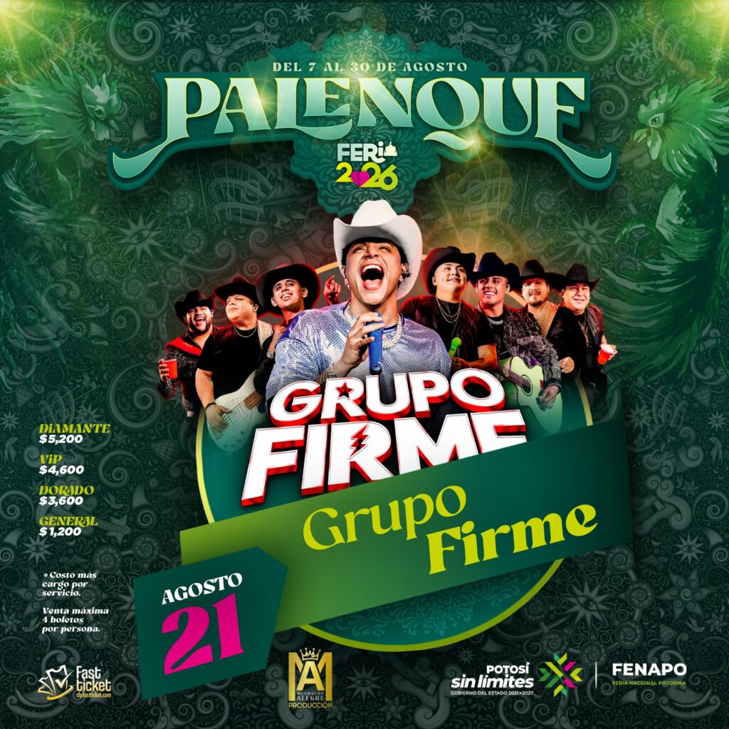 grupo firme palenque fenapo 2026