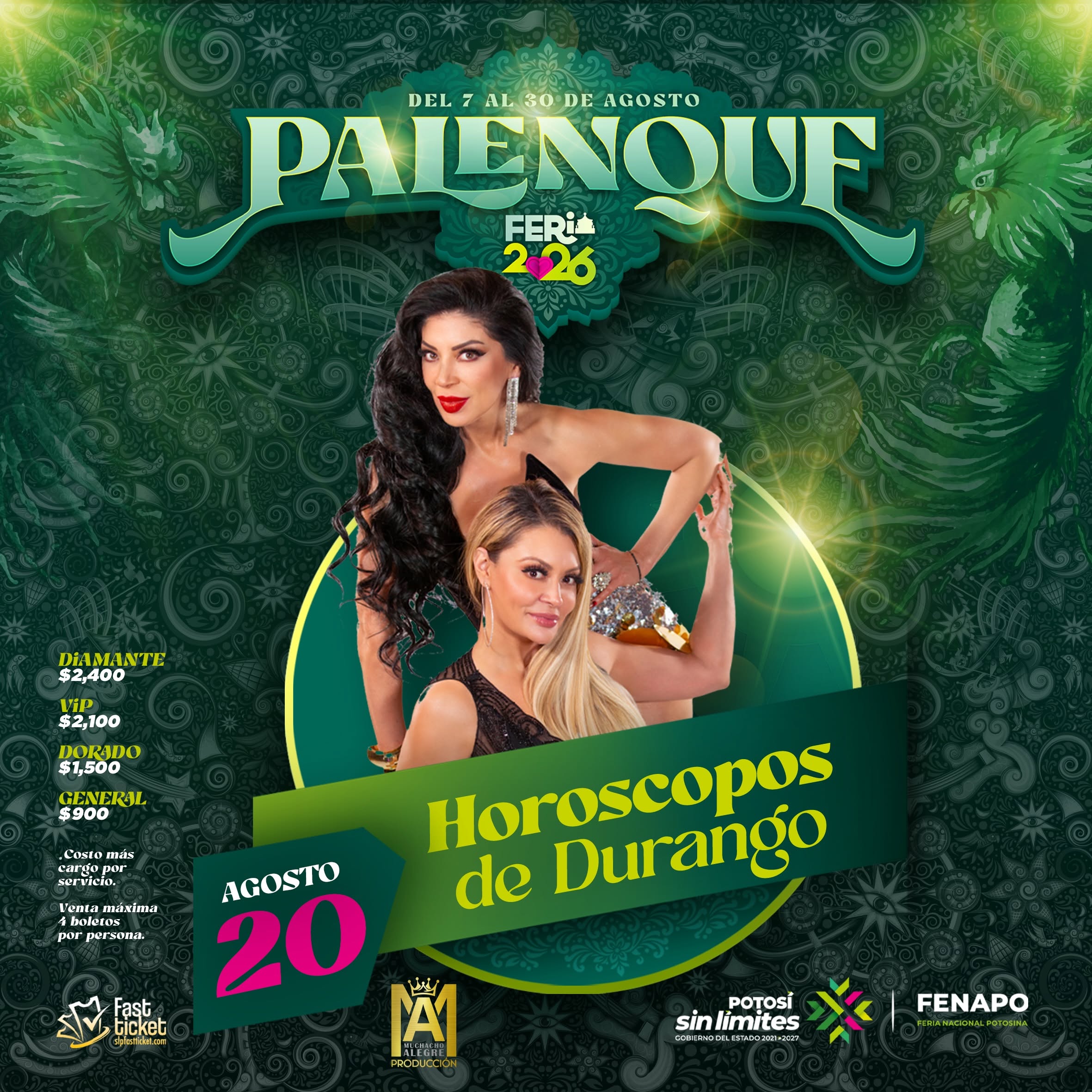 horóscopos de durango palenque fenapo 2026